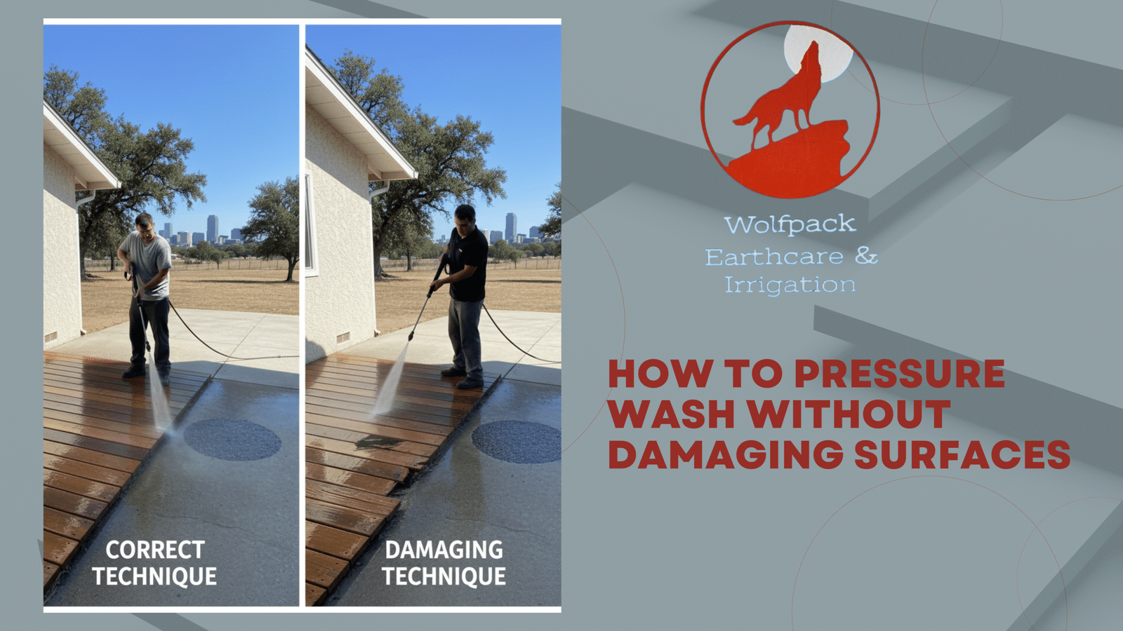 How to Pressure Wash Without Damaging Surfaces in Stanislaus County & Beyond