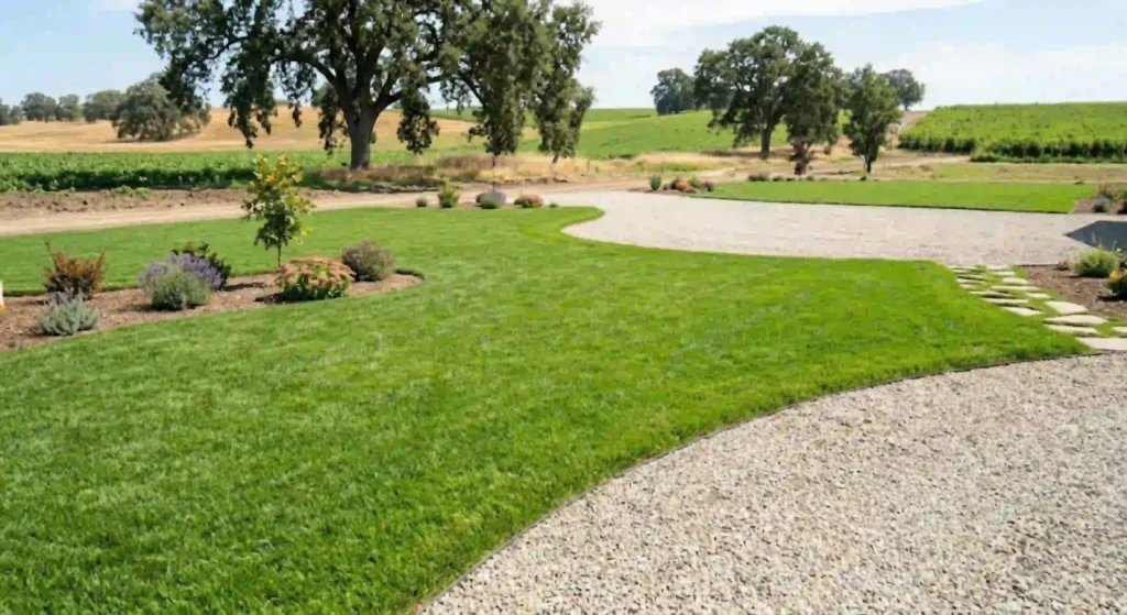 clean, dry yard after installation