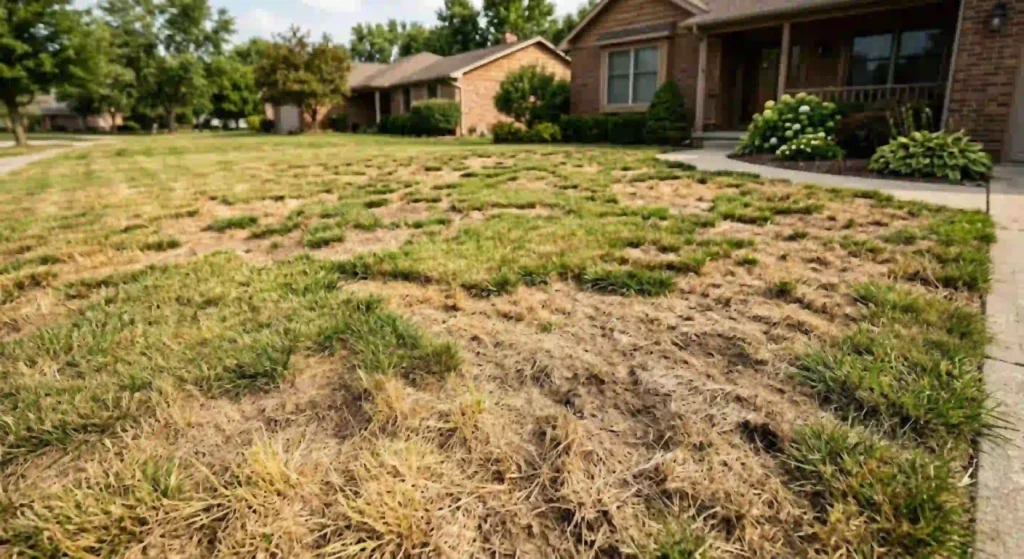 dry or patchy lawn