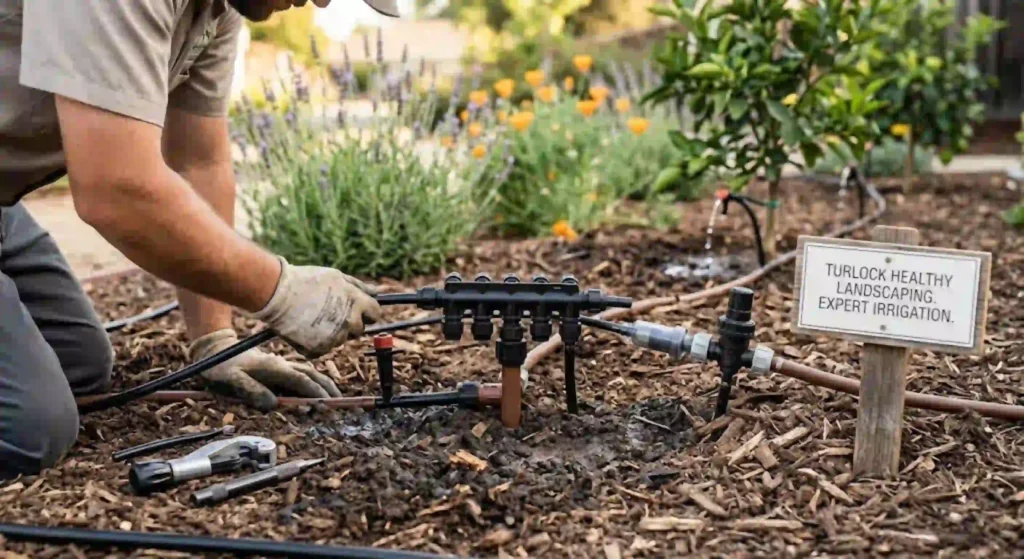 Irrigation installation supporting healthy landscaping in Turlock