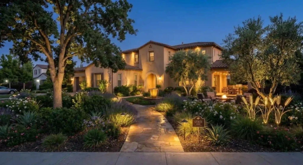 Professional landscape lighting installation in Ceres