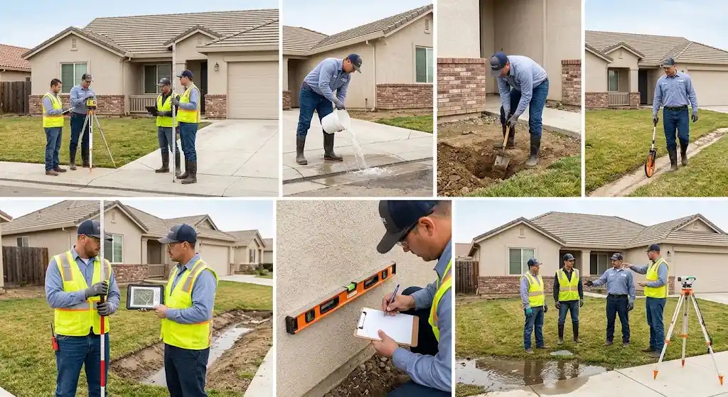 Professional drainage assessment for a Modesto CA residential property